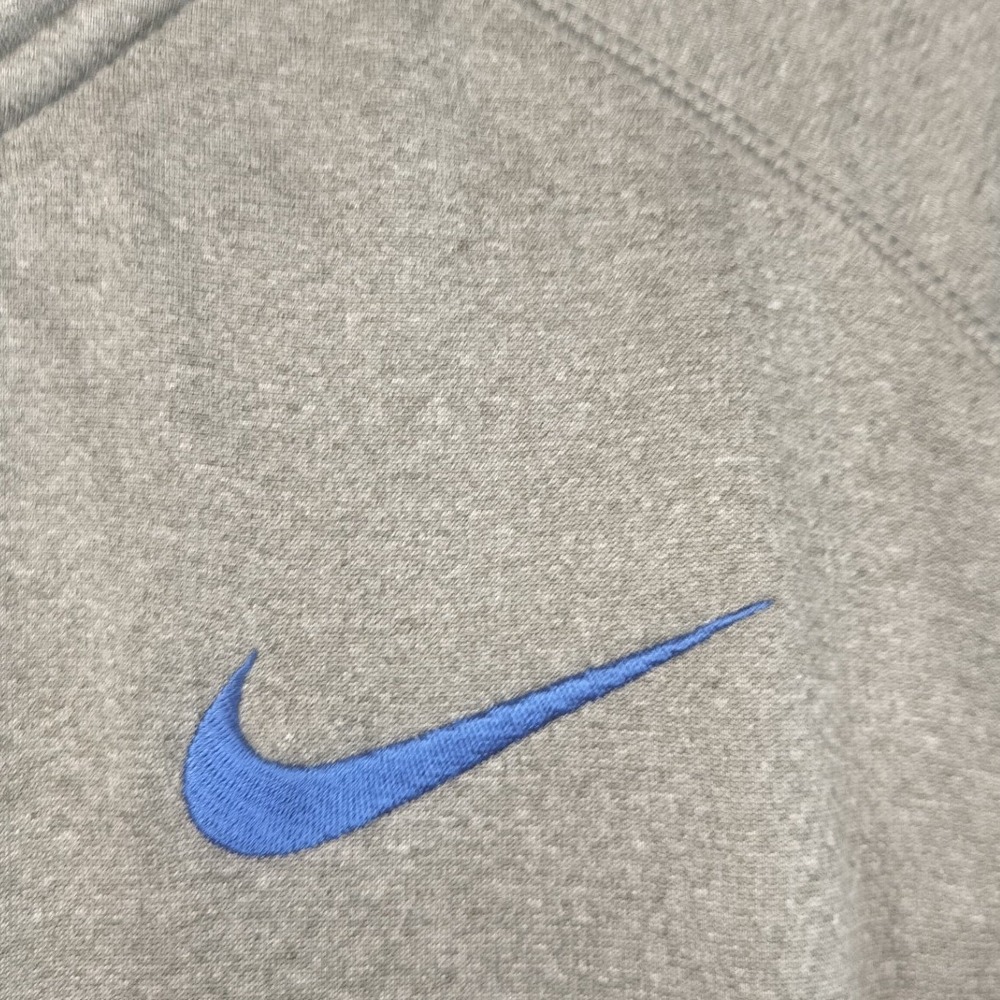 Nike Therma Dri Fit Gray Blue Long Sleeve 1/4 Zip Pullover Athletic Shirt Mens M - Picture 6 of 6